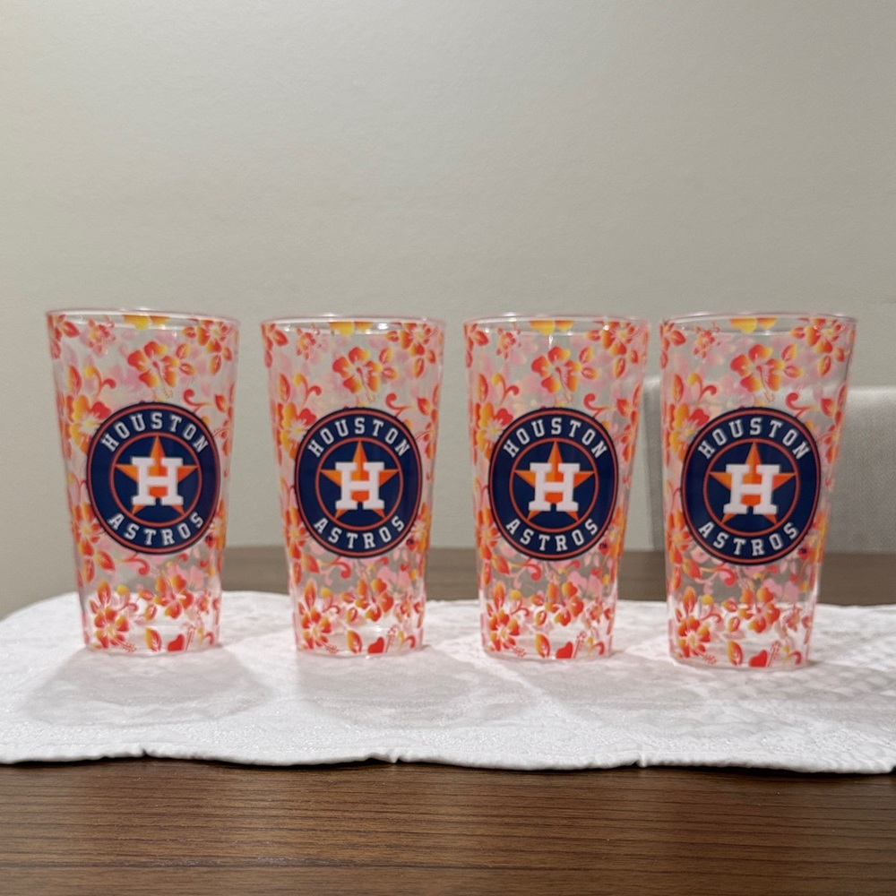 Houston Astros Floral Tumbler Set (4)